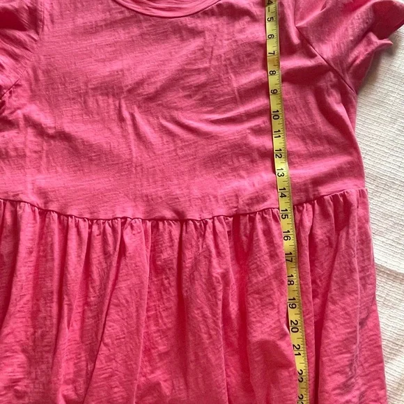 BUNDLE 3/$10!! SHEIN Pink Peplum Short Sleeve T-Shirt - Picture 5 of 5